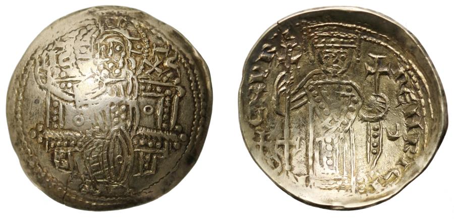 Cyprus, Henry I, Electrum Bezant, rare, CLC plate coin. | European Coins