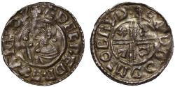 World Coins - Aethelred II Penny, CRVX type, Bridport Mint, moneyer Eadnoth