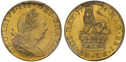 World Coins - George III 1776 pattern Third-Guinea by Yeo PR62