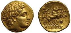 Ancient Coins - Philip II, gold Stater Ch XF 5/5 3/5