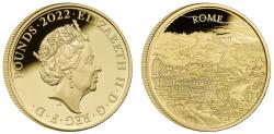 World Coins - * Elizabeth II 2022 gold proof 2 oz City Views Rome