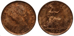 World Coins - Victoria 1884 Farthing