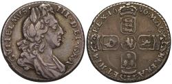 World Coins - William III 1696 heavy flan Sixpence piedfort, of highest rarity R5