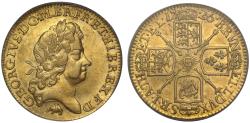 World Coins - George I 1726 Guinea Elephant and Castle below 5th bust, PCGS AU55