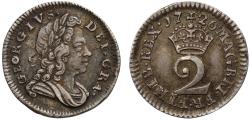 World Coins - George I 1726 silver Twopence