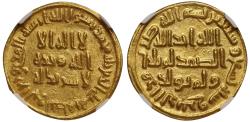 World Coins - Umayyad, Gold Dinar, AH79, NGC MS64.