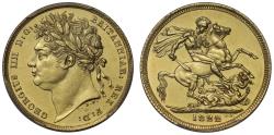 World Coins - George IV 1822 Sovereign, laureate head, PCGS MS62