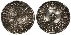 World Coins - Aethelred II Penny, Last small cross type, Bridport Mint, moneyer Godric