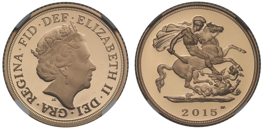 Elizabeth II 2015 PF70 UCAM Half-Sovereign (Jody Clark) | European