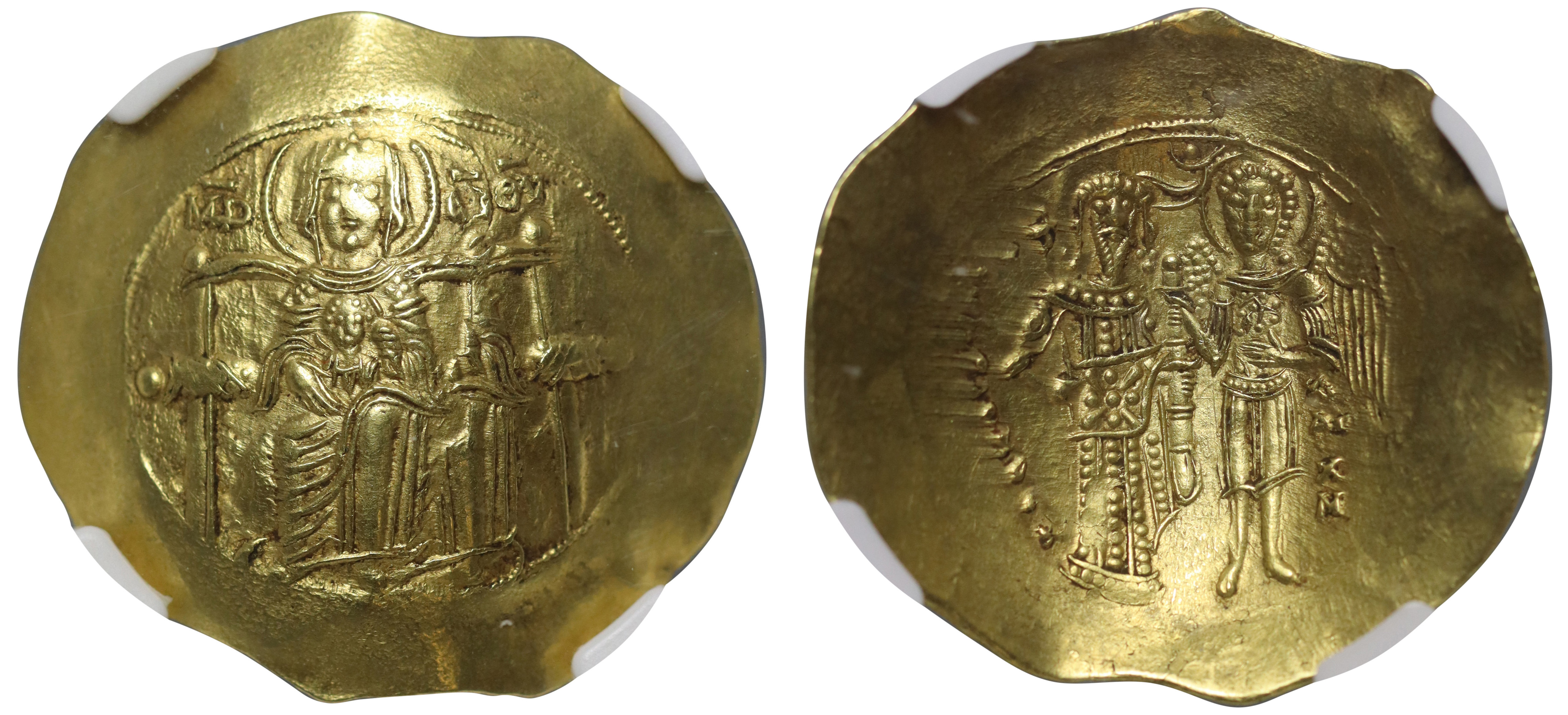 シオン Isaac II, Gold Hyperpyron, Ch AU 4/5 4/5 | Byzantine Coins
