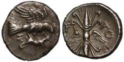 Ancient Coins - Elis, Olympia, silver Drachm, c. 245-210 BC.