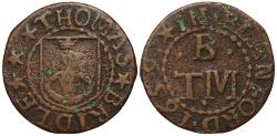 World Coins - Dorset 17th century Token, Blandford Forum, Thomas Bridle, Farthing 1659