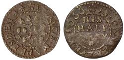 World Coins - Kent, Canterbury, 1666 Halfpenny Francis Maplesden