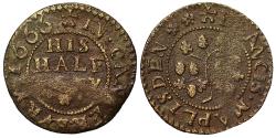 World Coins - 17th Century Kent Farthing, Canterbury, John Cardon, 1656, bread roll