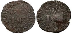 World Coins - 17th Century London Token, Cateaton Street, IW and EW at Kings Arms Tavern