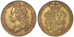 World Coins - George II 1740/39 Two Guineas, old head with overdate, UNC details