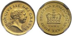 World Coins - George III 1806 Third-Guinea MS62