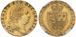 World Coins - George III 1798 Guinea, fifth head, spade type reverse, AU55