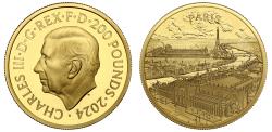 World Coins - Charles III 2024 gold PF70 2oz Paris City Views