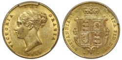 World Coins - Victoria 1842 Half-Sovereign, PCGS MS62