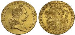 World Coins - George III 1765 Half-Guinea, second head
