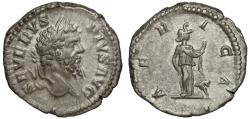 Ancient Coins - Septimius Severus, Silver Denarius, rev. Africa.