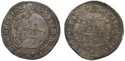 World Coins - Charles I Halfcrown, Tower Mint Group I type 1a1, initial mark lis