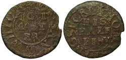 World Coins - 17th Century Kent Halfpenny, Sandwich, Thomas Kingsford the Post master