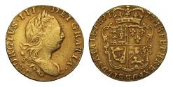 World Coins - George III 1775 Half-Guinea, Third bust, the rarest type for George III