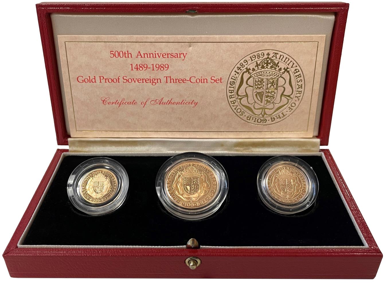 Elizabeth II 1989 3-coin proof Set | European Coins