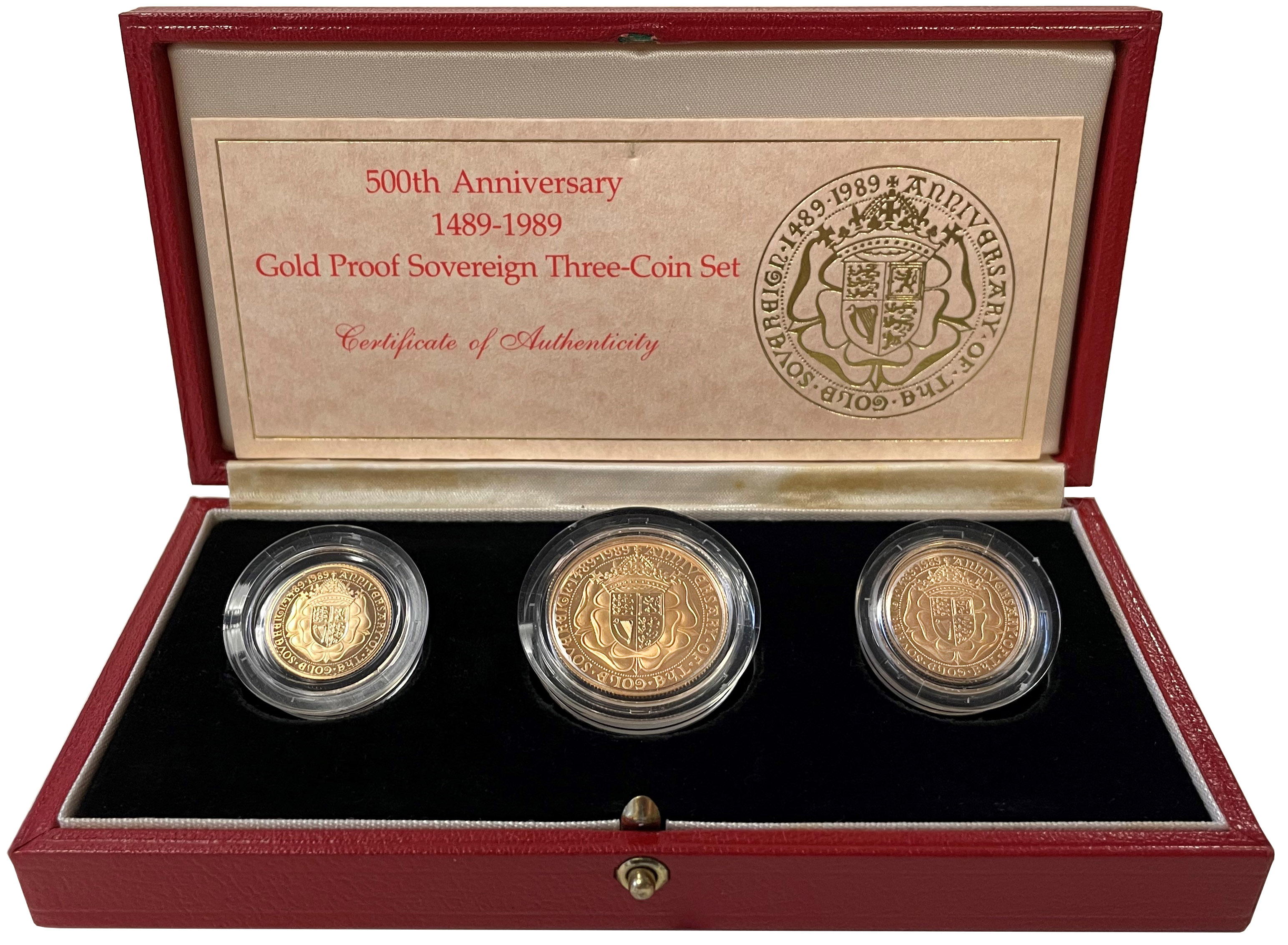 Elizabeth II 1989 3-coin proof Set | European Coins