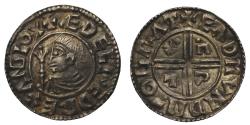 World Coins - Aethelred II, Penny, small CRVX type, trident sceptre, Cambridge Mint, Eadmund