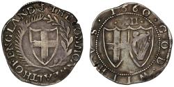 World Coins - Commonwealth 1660 Shilling, mm anchor, final Commonwealth issue