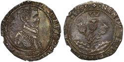 World Coins - Scotland, James VI 1595 Five-Shillings, Seventh coinage