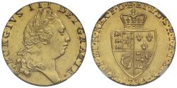 World Coins - George III 1794 Guinea, fifth bust, spade type reverse AU58