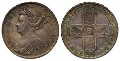 World Coins - Anne 1708 Halfcrown