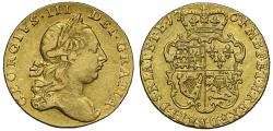 World Coins - George III 1764 Guinea, second head, no stop above head