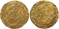 World Coins - Edward VI Half-Sovereign Southwark mint, mm E, EDWARD 6 legend, XF45