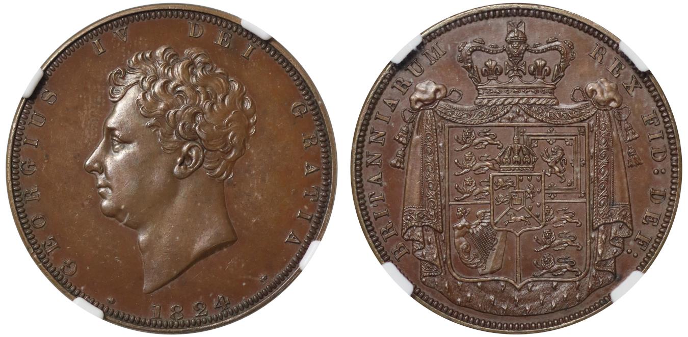 George IV (1820-30) Copper Penny, 1826