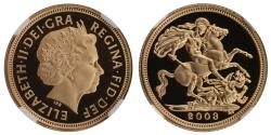 World Coins - Elizabeth II 2003 proof Half-Sovereign PF70 UCAM