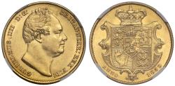 World Coins - William IV 1832 Sovereign, second bust, NGC MS62
