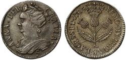 World Coins - Scotland, Anne 1705 Five-Shillings, ex Dundee Collection