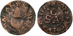 World Coins - 17th Century London Token, Coleman Street, Samuel Colman, Farthing