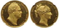 World Coins - Coronation of William IV, 1831, Gold Medal, PF62 CAMEO.
