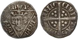 World Coins - Ireland, Edward I, Long Cross Penny, Dublin, pellet before name type 1b