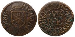 World Coins - 17th Century Kent Farthing, Maidstone, Richard Wicking, grocer