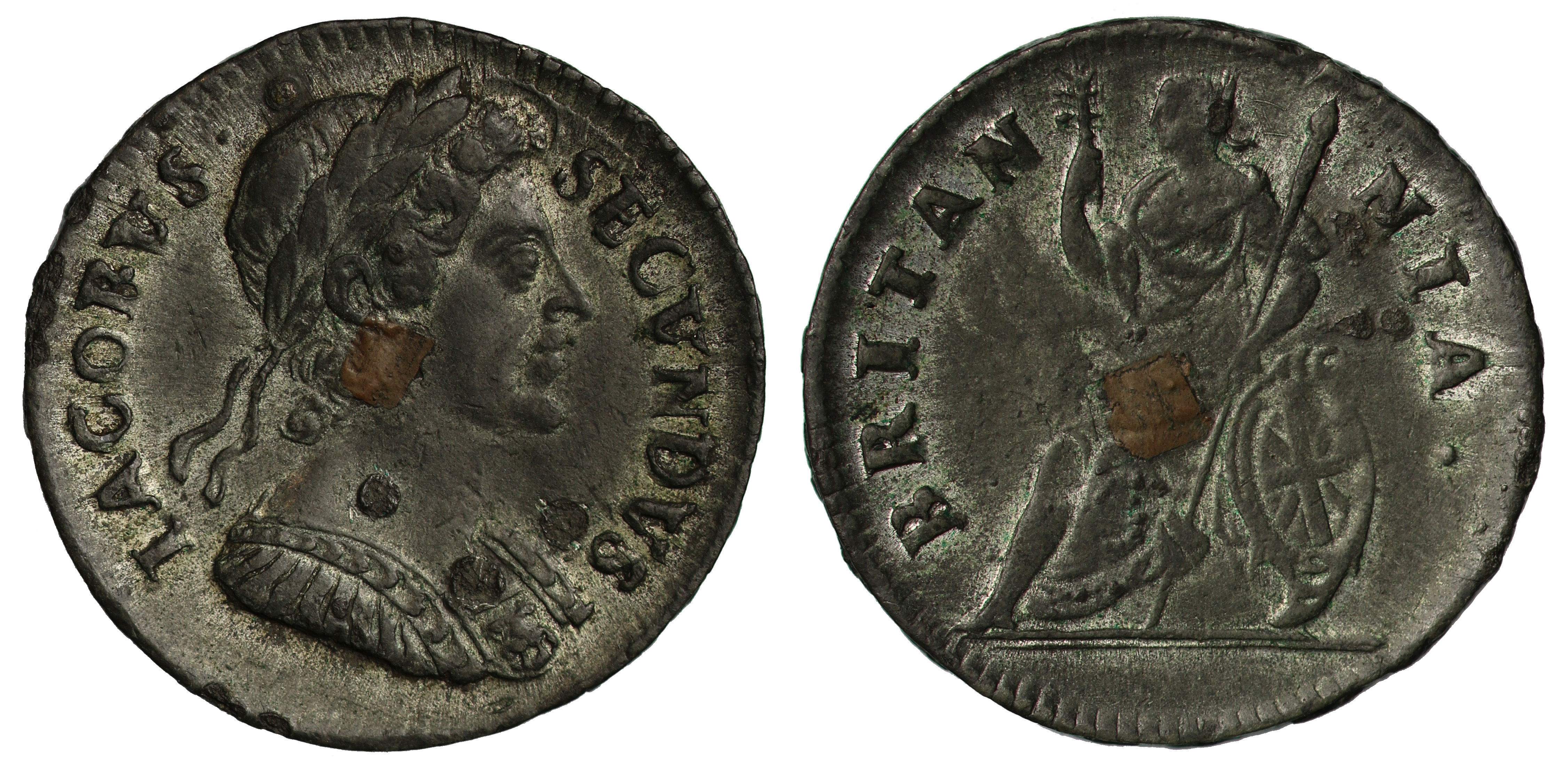 James II tin Farthing 1685 | European Coins