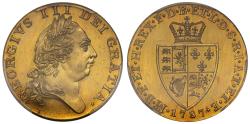 World Coins - George III 1787 proof Guinea, fifth head, spade reverse PR63+
