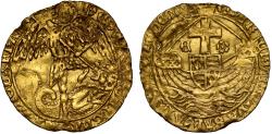 World Coins - Edward IV or V Angel, DEI legend for final Edward IV issue