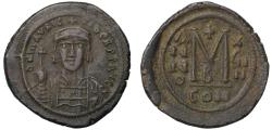 Ancient Coins - Maurice Tiberius, Æ Follis.